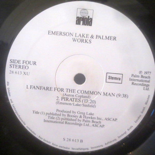 Emerson Lake & Palmer* : Works (Volume 1) (2xLP, Album)
