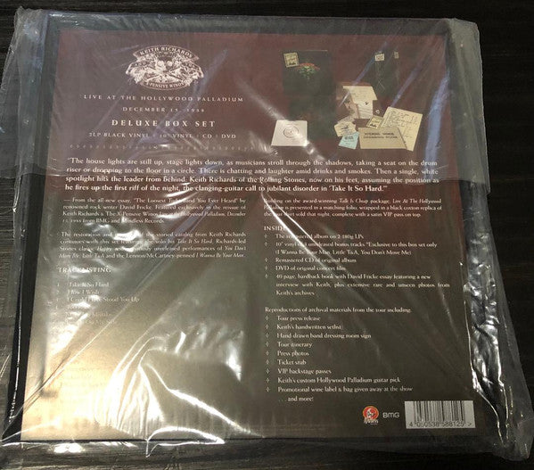 Keith Richards And The X-Pensive Winos : Live At The Hollywood Palladium December 15, 1988 (2xLP, Album, RE, RM, 180 + 10" + CD, Album, RE, RM)