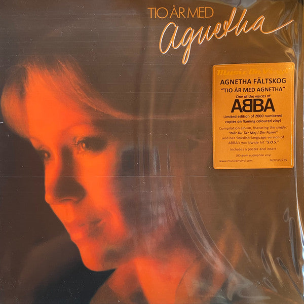 Agnetha Fältskog : Tio År Med Agnetha (LP, Comp, Ltd, Num, RE, Yel)