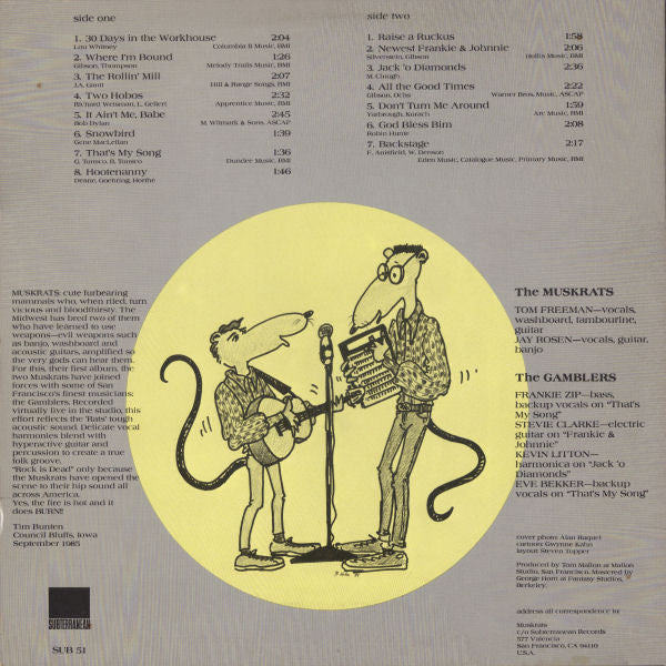 The Muskrats : Rock Is Dead (LP, Album)