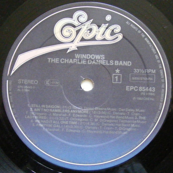 The Charlie Daniels Band : Windows (LP, Album)