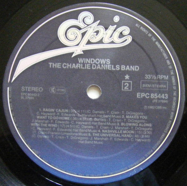 The Charlie Daniels Band : Windows (LP, Album)