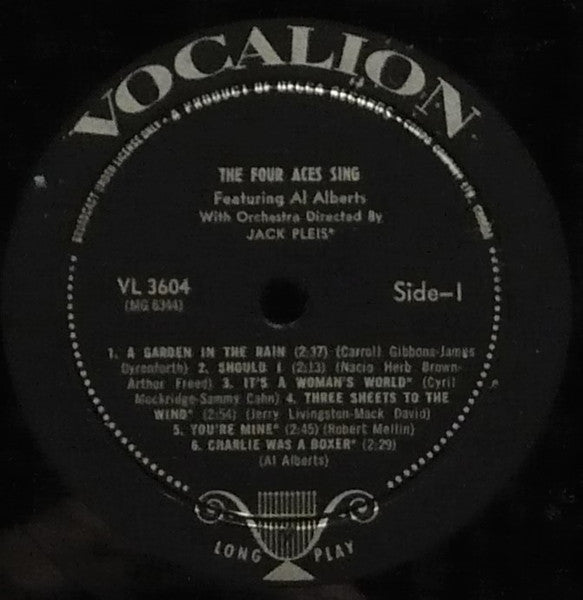 The Four Aces : The Four Aces Sing (LP, Mono)