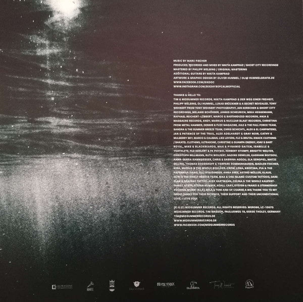 Six Days Of Calm : The Ocean's Lullaby (2xLP, Album, Blu)
