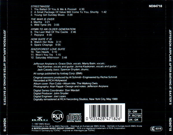 Jefferson Airplane : After Bathing At Baxter's (CD, Album, RE, RM)