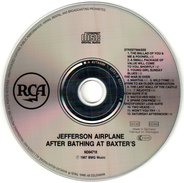 Jefferson Airplane : After Bathing At Baxter's (CD, Album, RE, RM)