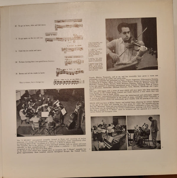Antonio Vivaldi, I Musici, Félix Ayo : Le Quattro Stagioni (LP, Mono, Min)