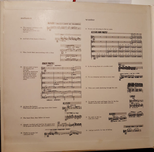 Antonio Vivaldi, I Musici, Félix Ayo : Le Quattro Stagioni (LP, Mono, Min)