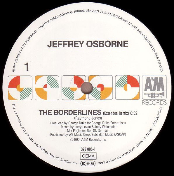 Jeffrey Osborne : The Borderlines (12")