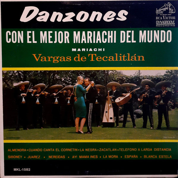 Mariachi Vargas de Tecalitlán : Danzones Con El Mejor Mariachi Del Mundo (LP, Album, Mono, Dyn)
