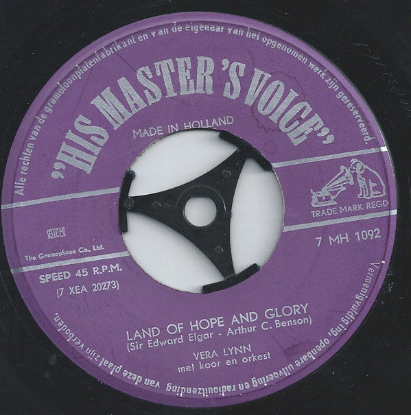 Vera Lynn : Land Of Hope And Glory / From The Time We Say Goodbye (7", Single)
