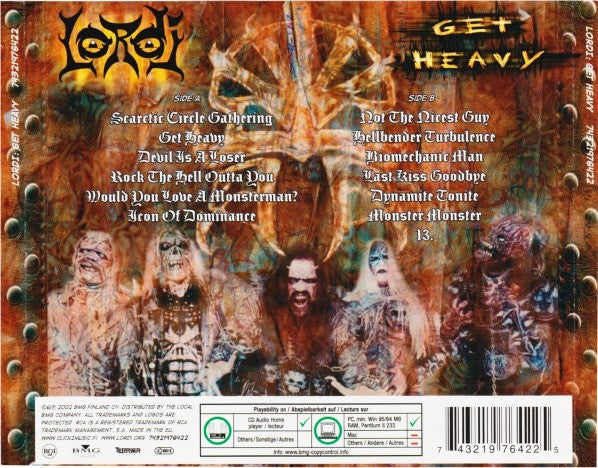 Lordi : Get Heavy (CD, Album, Copy Prot., RE)