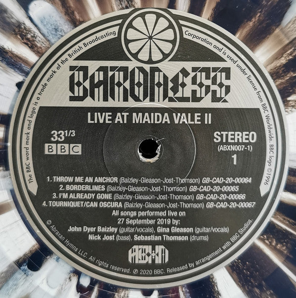 Baroness : Live At Maida Vale BBC - Vol. II (12", S/Sided, EP, RSD, Etch, Ltd, Cle)