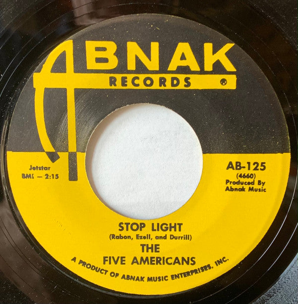 The Five Americans : Stop Light / Tell Ann I Love Her (7")