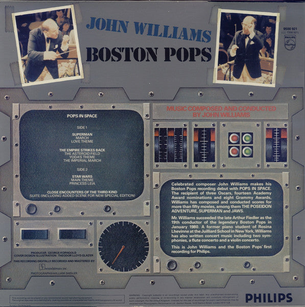 John Williams (4), Boston Pops Orchestra : Pops In Space (LP)