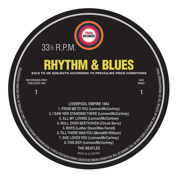 The Beatles : Live At The Liverpool Empire 7th December 1963 (LP, Comp, Unofficial)