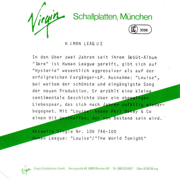 Human League* : Louise (7", Single)