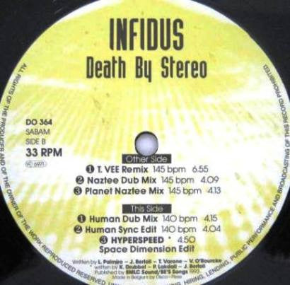 Infidus : Death By Stereo (12")