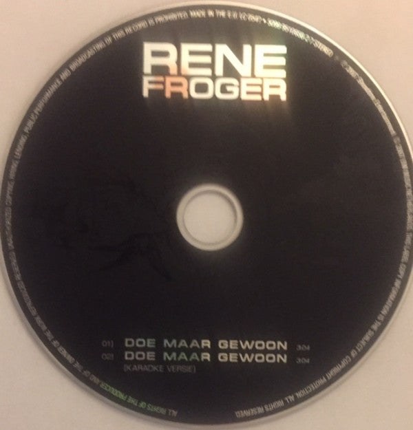 René Froger : Doe Maar Gewoon (CD, Single)
