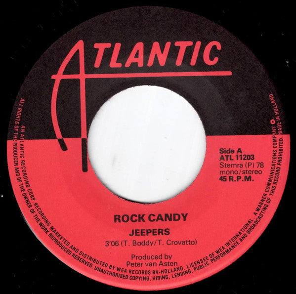 Rock Candy (9) : Jeepers (7", Single)