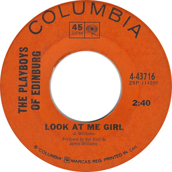 The Playboys Of Edinburg : News Sure Travels Fast / Look At Me Girl (7", Single)