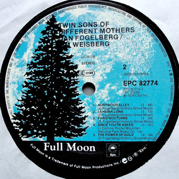 Dan Fogelberg & Tim Weisberg : Twin Sons Of Different Mothers (LP, Album, Gat)