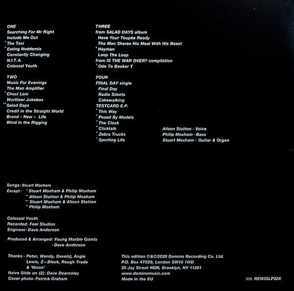 Young Marble Giants : Colossal Youth / Loose Ends And Sharp Cuts (LP, Album, RE + LP, Comp + DVD-V, PAL)