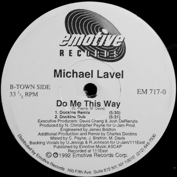 Michael Lavel : Do Me This Way (12")