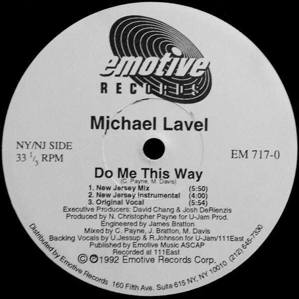 Michael Lavel : Do Me This Way (12")