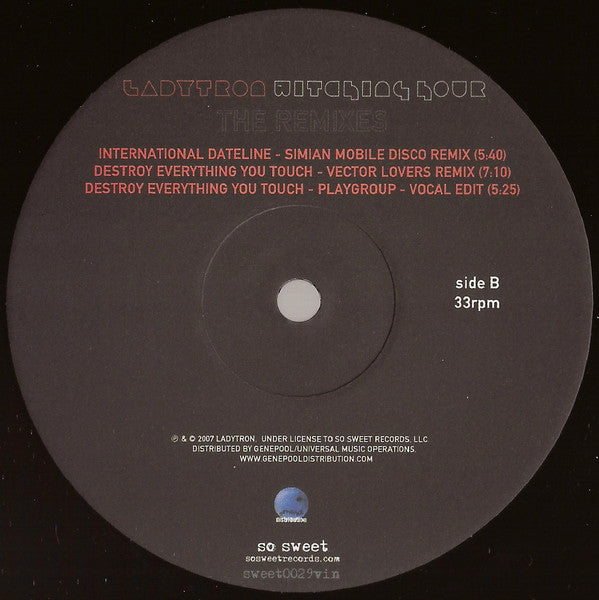 Ladytron : Witching Hour The Remixes (12", Single)
