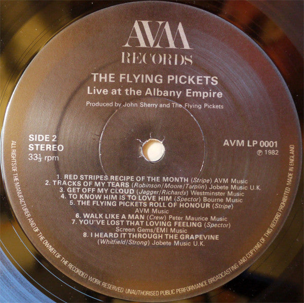 The Flying Pickets : Live At The Albany Empire! (LP, Album)