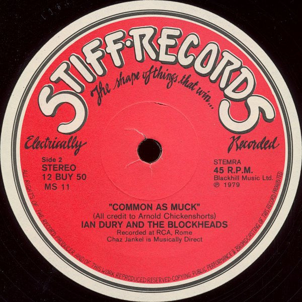 Ian Dury And The Blockheads : Reasons To Be Cheerful (Part Three) (12")