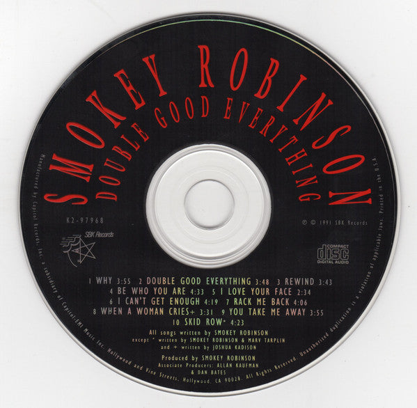 Smokey Robinson : Double Good Everything (CD, Album)