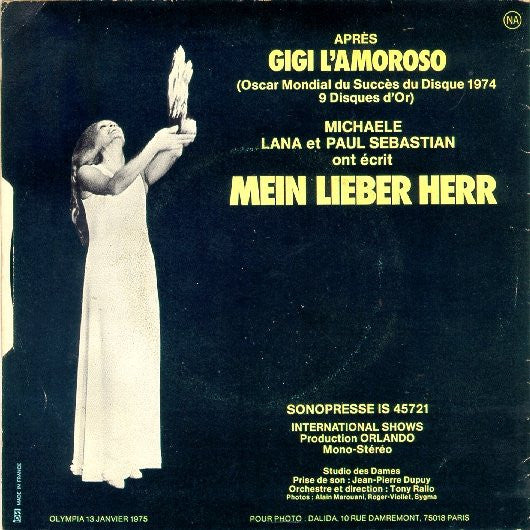 Dalida : Mein Lieber Herr (7", Single)