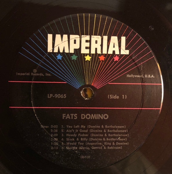Fats Domino : Lets Play Fats Domino (LP, Album, Mono, Mon)