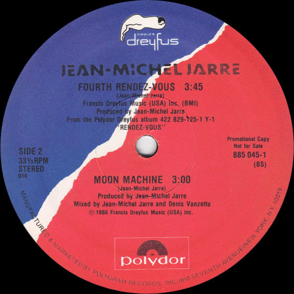 Jean-Michel Jarre : Fourth Rendez-Vous (Long) (12", Single, Promo, 016)