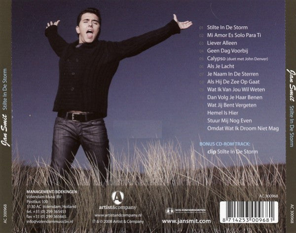 Jan Smit : Stilte In De Storm (CD, Album, Enh)