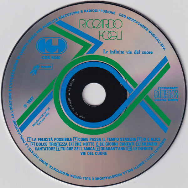 Riccardo Fogli : Le Infinite Vie Del Cuore (CD, Album)