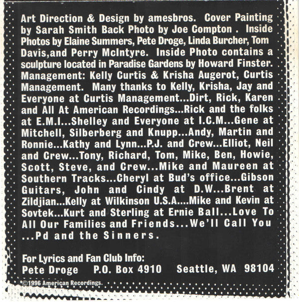 Pete Droge & The Sinners : Find A Door (CD, Album)