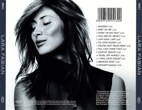 Lara Fabian : Lara Fabian (CD, Album, CD-)