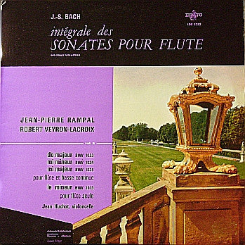 Johann Sebastian Bach : Intégrale Des Sonates Pour Flute Vol. 2 (LP, Mono)