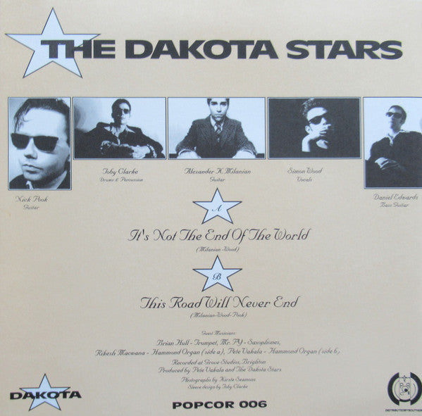 The Dakota Stars : It's Not The End Of The World (7", Single)