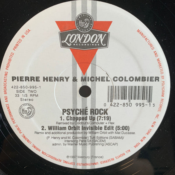 Pierre Henry & Michel Colombier : Psyché Rock (12", HUB)
