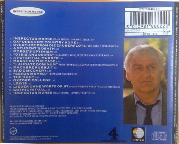 Barrington Pheloung : Inspector Morse (Original Music From The ITV Series) (CD, Album, RE)