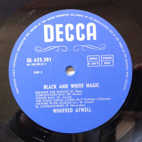 Winifred Atwell : Black And White Magic (LP, Comp)