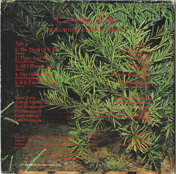 Roxy Music : Country Life (HDCD, Album, RE, RM)