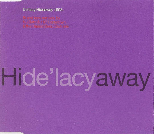 De'Lacy : Hideaway 1998 (CD, Single)