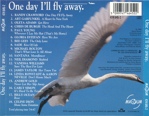 Various : One Day I'll Fly Away (CD, Album, Comp)