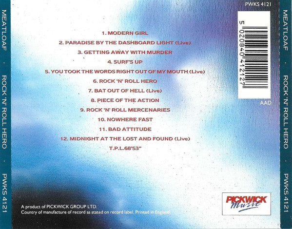 Meat Loaf : Rock 'N' Roll Hero (CD, Comp)