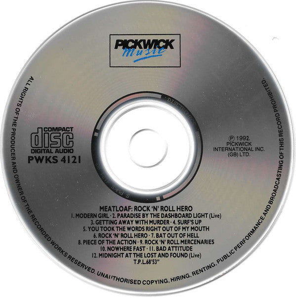 Meat Loaf : Rock 'N' Roll Hero (CD, Comp)